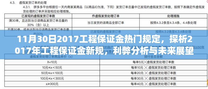 2017年工程保证金新规深度解析，规定、利弊与未来展望