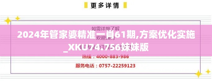 2024年管家婆精准一肖61期,方案优化实施_XKU74.756妹妹版