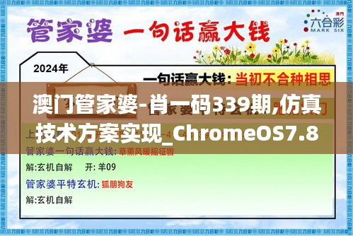 澳门管家婆-肖一码339期,仿真技术方案实现_ChromeOS7.829-5