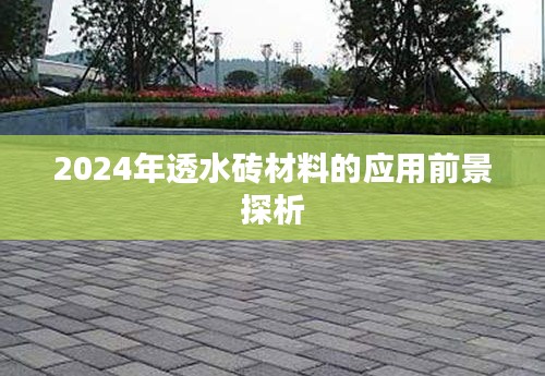 2024年透水砖材料应用前景展望