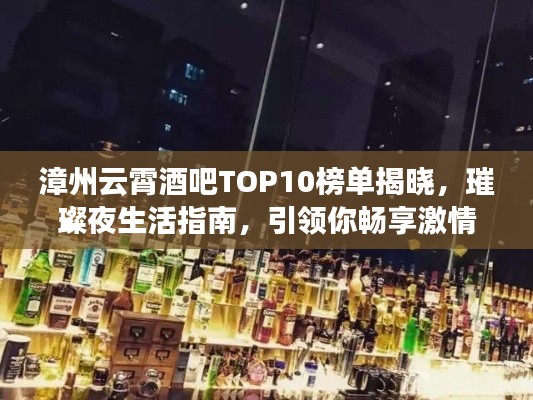 漳州云霄酒吧TOP10榜单揭晓，璀璨夜生活指南，引领你畅享激情之夜！