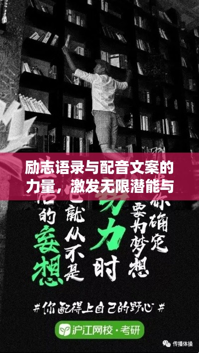 励志语录与配音文案的力量，激发无限潜能与激情
